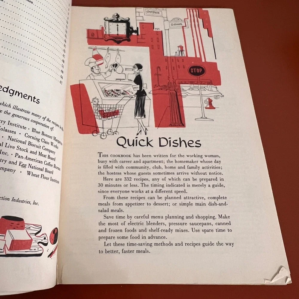 Vintage Quick Dishes for the Woman in a Hurry Cookbook Culinary Arts Institute